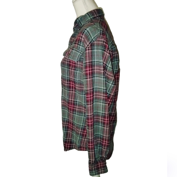 Men's Faded Glory Long-Sleeve Button-Up Flannel (Small 34-36) - Picture 7 of 11